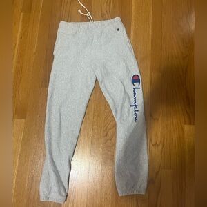 Champion Kids Light Gray Joggers with Logo